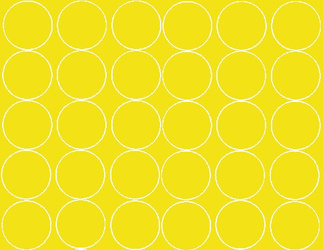 Naklejka koła 7 cm naklejki kółka kropki 30 sztuk żółty matowy
