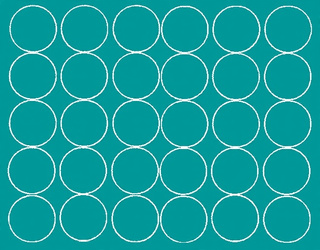 Naklejka koła 8 cm naklejki kółka kropki 30 szt turkusowy matowy