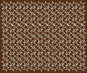 Naklejki gwiazdki 2 cm gwiazdy samoprzylepne 144 szt. brązowy matowy