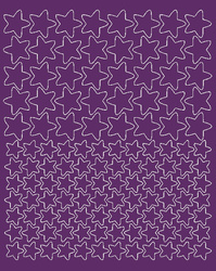 Naklejka na rower kask naklejki gwiazdki 124 sztuk fioletowy matowy.