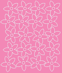 Naklejka na ścianę okno kwiaty naklejki kwiatki 20 sztuk różowy matowy