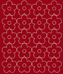 Naklejka na ścianę kwiaty naklejki 20 szt ciemno czerwony matowy