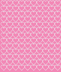 Naklejki serca walentynki 2 cm naklejka 130 szt. różowy matowy