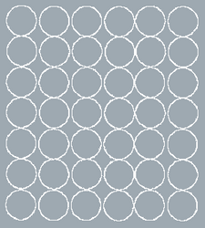 Naklejki koła 3 cm kółka grochy kropki 42 szt. srebrny matowy