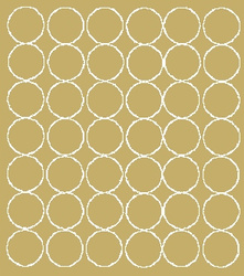 Naklejka koła 3 cm naklejki kółka kropki 42 sztuki złoty połysk