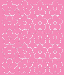 Naklejka na ścianę kwiaty naklejki kwiatki 20 szt różowy matowy