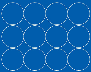 Naklejka koła 12 cm naklejki kółka kropki 12 szt niebieski połysk