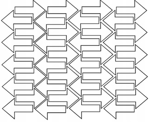 Naklejka strzałki strzałka 10x7cm 40 sztuk naklejki biały matowy