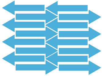 Naklejki strzałki, strzałka 20x7 cm 16 szt. jasnoniebieski matowy