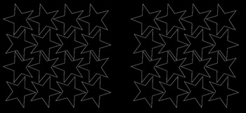 Naklejki gwiazdki 6 cm gwiazdy samoprzylepne 32 szt. czarny matowy