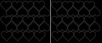 Naklejki serca walentynki 5 cm naklejka 40 sztuk czarny połysk