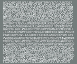 Naklejka litery samoprzylepne 7 mm naklejki szary z połyskiem