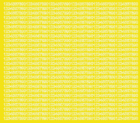 Naklejka cyfry samoprzylepne 5 mm naklejki żółty matowy