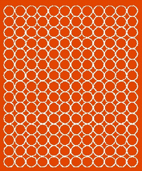 Naklejka koła 1,5 cm naklejki kropki 180 szt pomarańczowy połysk