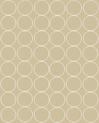 Naklejka koła 6 cm naklejki kółka kropki 48 sztuk beżowy matowy