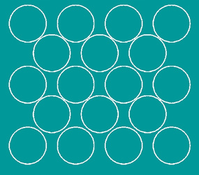 Naklejka koła 10 cm naklejki kółka kropki 18 szt turkusowy matowy