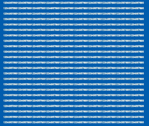 Naklejka cyfry samoprzylepne 3 mm naklejki niebieski matowy