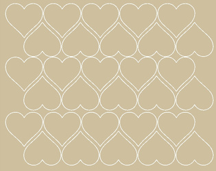 Naklejki serca walentynki 4 cm naklejka 30 sztuk beżowy matowy