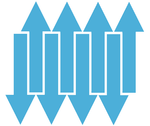 Naklejki strzałki, strzałka 30x10 cm 8 szt. jasnoniebieski z połyskiem