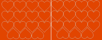 naklejki serca walentynki 6 cm naklejka 30szt pomarańczowy matowy