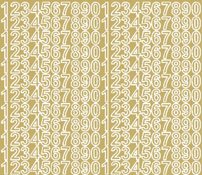 Naklejka cyfry samoprzylepne 1,5 cm naklejki złoty matowy