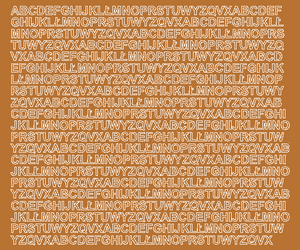 Naklejki litery samoprzylepne 7 mm miedziany z połyskiem