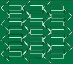 Naklejka strzałki strzałka 7x4,5cm 42 szt zielony z połyskiem
