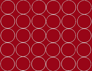 Naklejka koła 7 cm kółka kropki 30 sztuk ciemno czerwony połysk