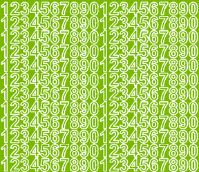 Naklejki cyfry samoprzylepne 1,5 cm limonkowy zielony z połyskiem