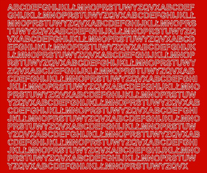 Naklejka litery samoprzylepne 7 mm naklejki czerwony z połyskiem