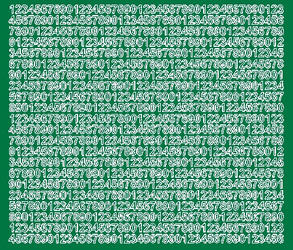 Naklejka cyfry samoprzylepne 7 mm naklejki zielony z połyskiem