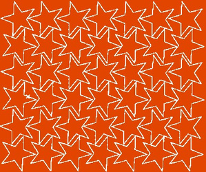 Naklejki gwiazdki 4 cm gwiazdy samoprzylepne 42 szt. pomarańczowy z połyskiem