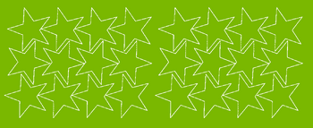 Naklejki gwiazdki 7 cm gwiazdy samoprzylepne 24 szt. limonkowy zielony z połyskiem