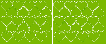 Naklejki serca walentynki 5 cm naklejka 40 sztuk  limonkowy zielony matowy