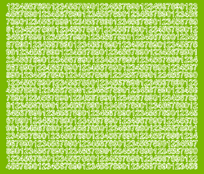 Naklejki cyfry samoprzylepne 7 mm limonkowy zielony matowy