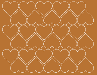 Naklejki serca walentynki 4 cm naklejka 30 sztuk  miedziany z połyskiem