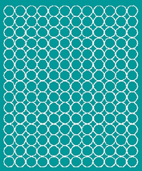 Naklejka koła 1,5 cm kółka kropki 180 szt. turkusowy połysk