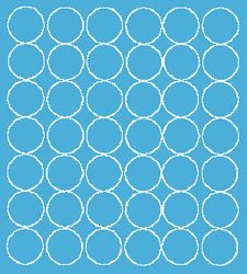 Naklejki koła 3 cm kółka grochy kropki 42 szt. jasnoniebieski matowy