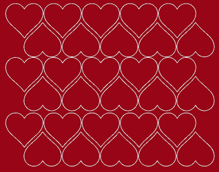 Naklejki serca walentynki 4 cm 30 szt ciemno czerwony matowy