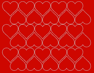 Naklejki serca walentynki 4 cm naklejka 30 sztuk czerwony połysk