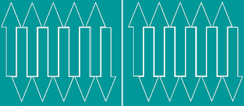 Naklejka strzałki 15x4cm 20 szt naklejki turkusowy z połyskiem.