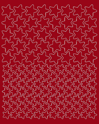 Naklejka na rower kask gwiazdki 124 szt ciemno czerwony matowy