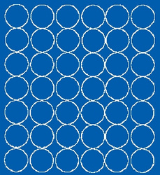 Naklejka koła 3 cm naklejki kółka kropki 42 szt niebieski połysk