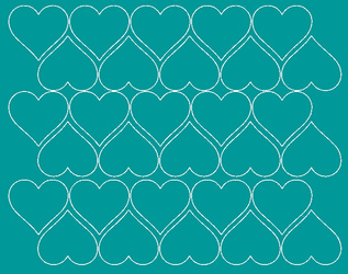 Naklejki serca walentynki 4 cm naklejka 30 szt turkusowy matowy