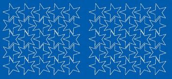 Naklejki gwiazdki 5 cm gwiazdy samoprzylepne 50 szt. niebieski z połyskiem