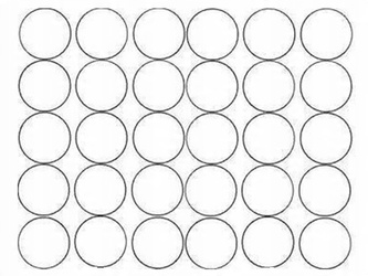 Naklejka koła 8 cm naklejki kółka kropki 30 sztuk biały połysk