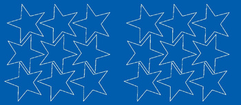 Naklejki gwiazdki 8 cm gwiazdy samoprzylepne 18 szt. niebieski matowy