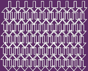 Naklejka strzałki 3x2cm 110 sztuk naklejki fioletowy matowy