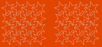 Naklejki gwiazdki 6 cm gwiazdy samoprzylepne 32 szt. pomarańczowy z połyskiem