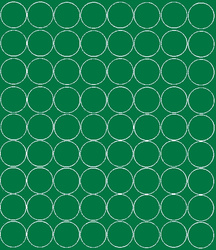Naklejka koła 5 cm naklejki kółka kropki 72 sztuki zielony mat